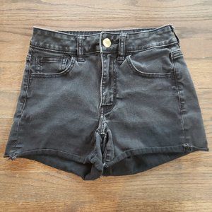 American Eagle Black High Rise Shortie